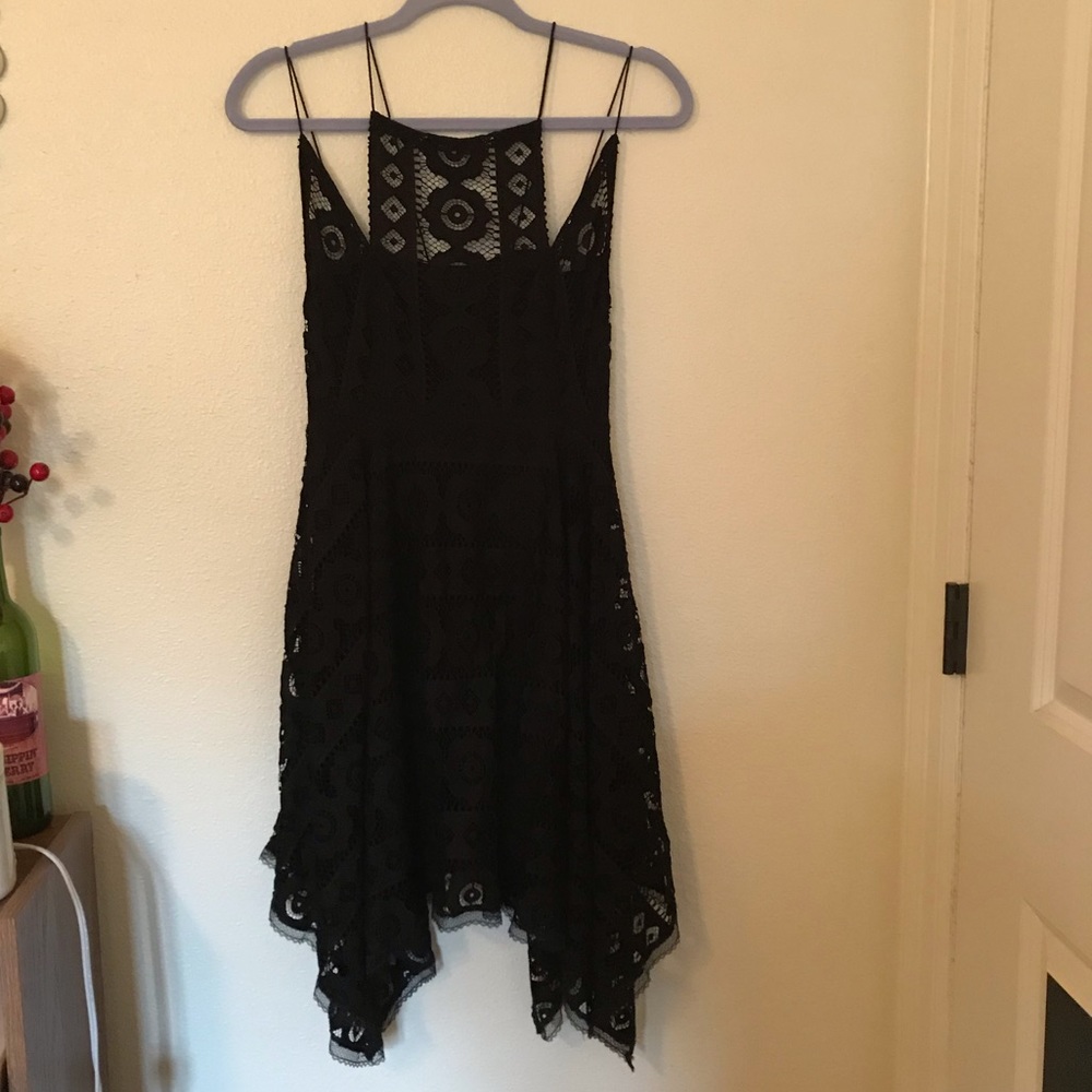 Free People Black Lace Dress